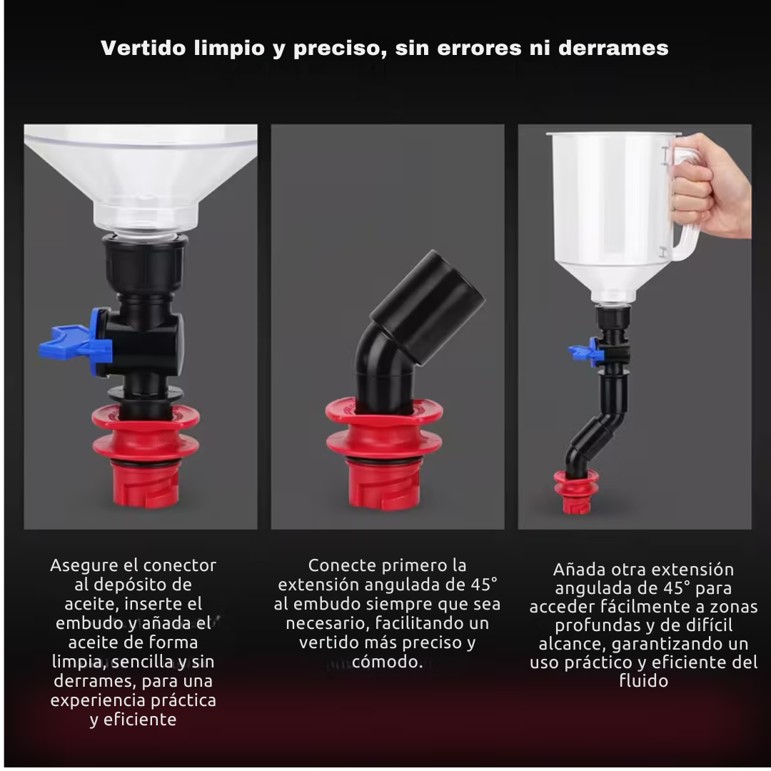 Embudo Profesional Cero Derrames Máxima Precisión
