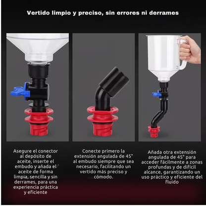 Embudo Profesional Cero Derrames Máxima Precisión