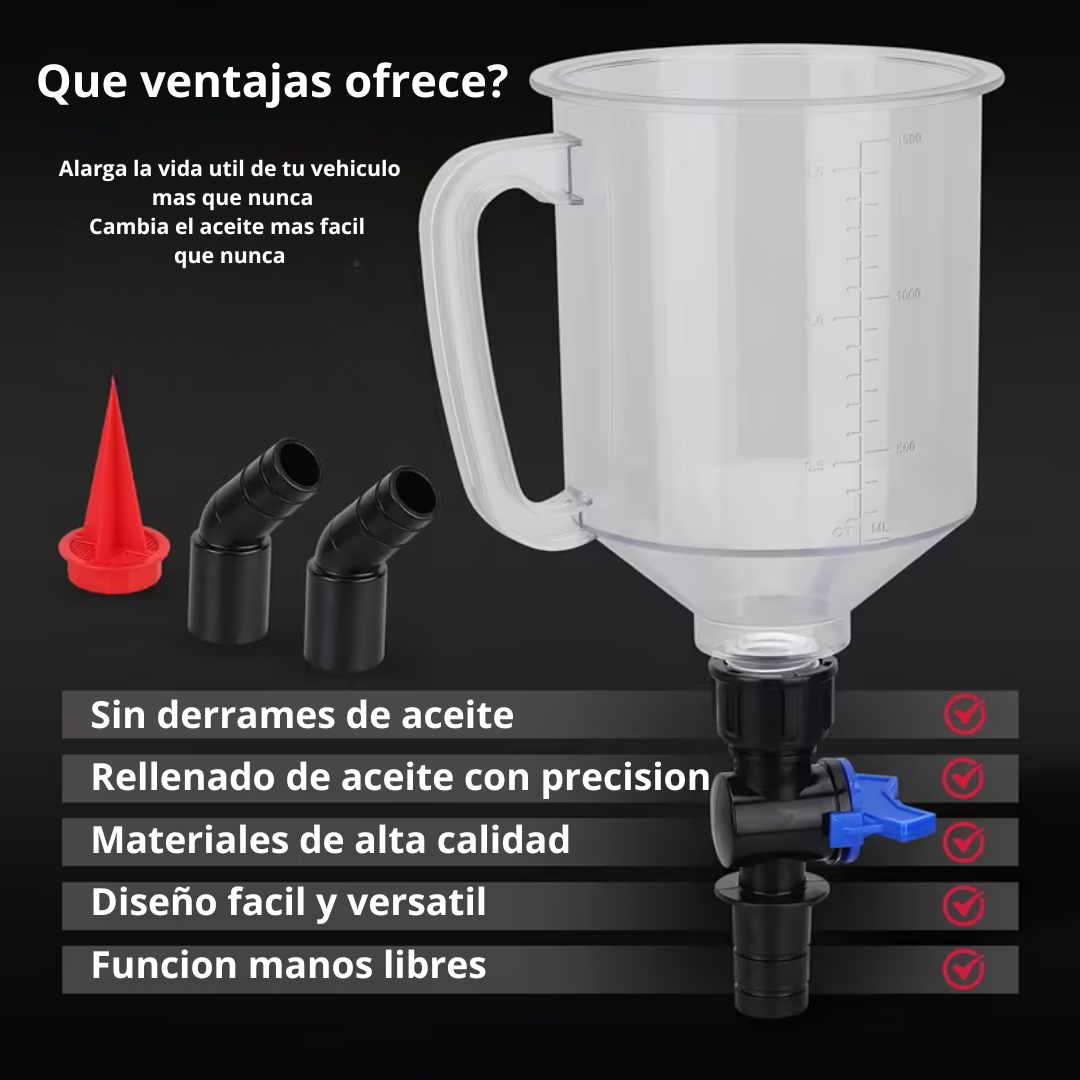 Embudo Profesional Cero Derrames Máxima Precisión